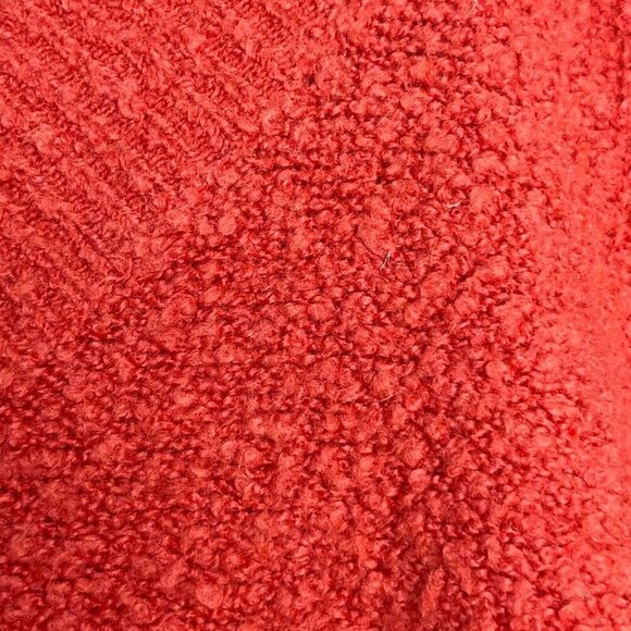 Anthropologie Fuzzy‎ Nubby Alpaca Blend Clayton Sweater V-Neck Oversized Pink XS - Picture 3 of 9